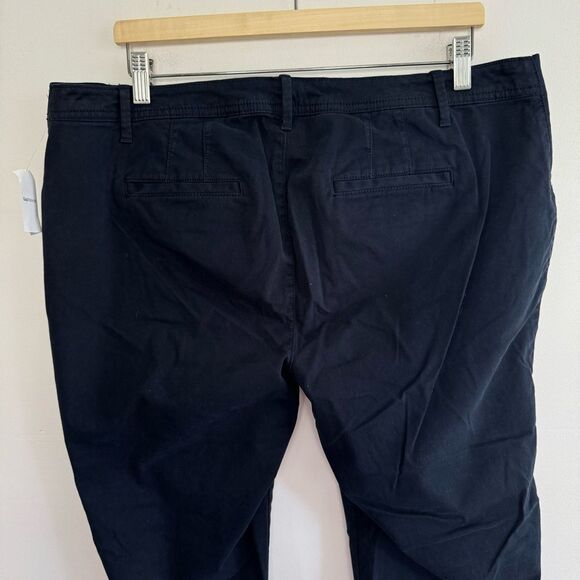NWT Gap Maternity Best Girlfriend Navy Blue Khaki Pants Inset Panel Size 16 - Picture 6 of 10